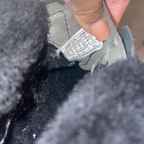 UGG FUNKETTE platform BOOT ULTRA MATTE BLACK LEATHER ANKLE WOMEN'S size US 6 - Picture 6 of 9